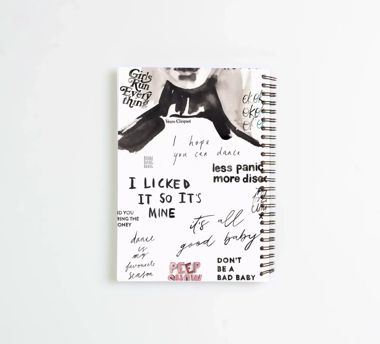 Push Play Repeat spiral notebook by Victoria Verbaan