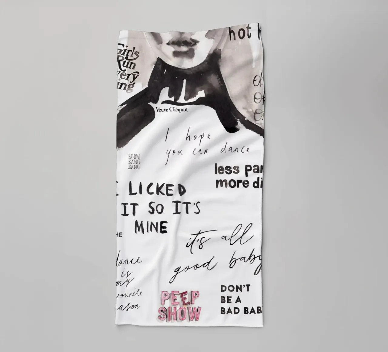 Push Play Repeat asciugamano da bagno da Victoria Verbaan