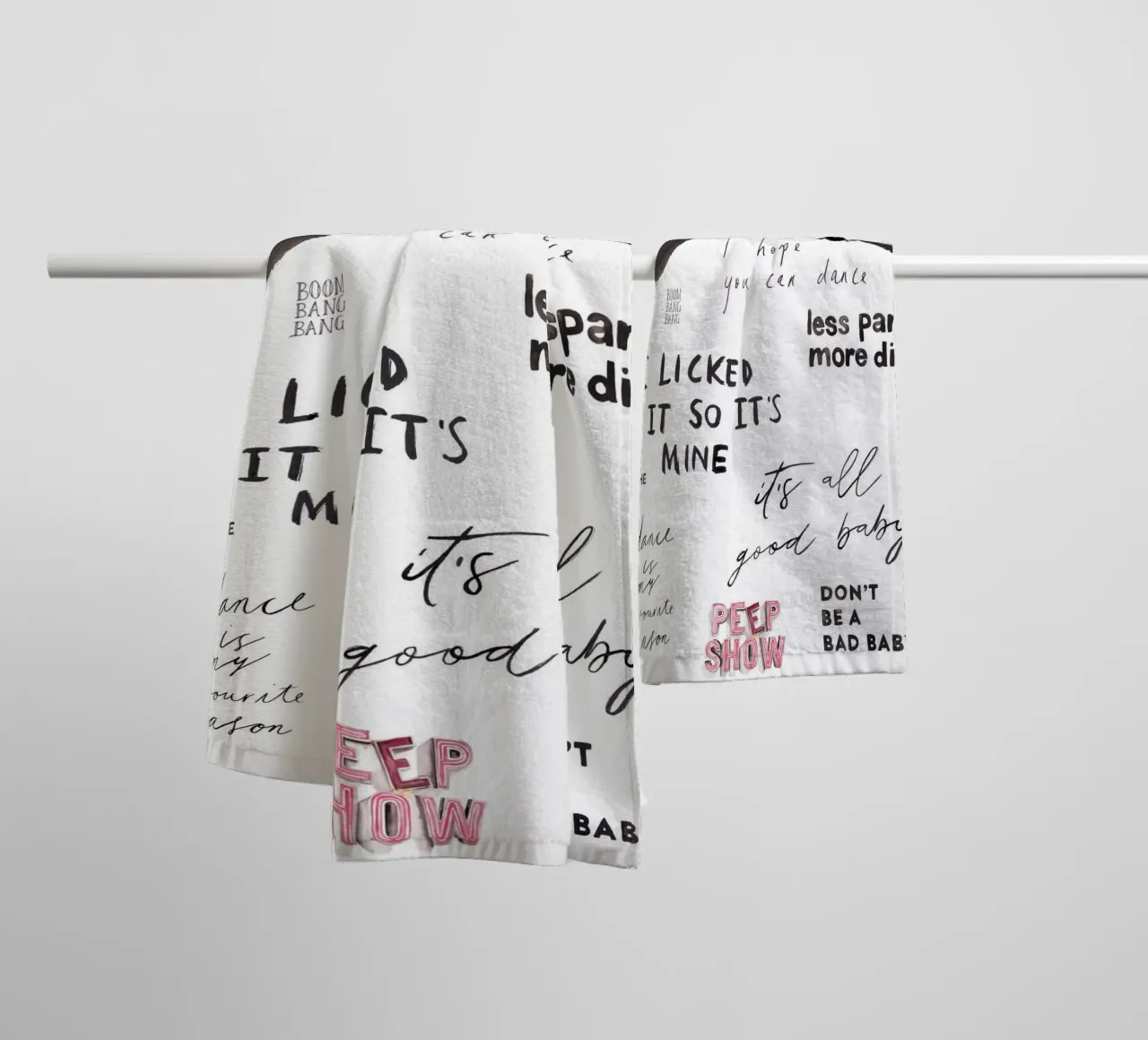 Push Play Repeat towel by Victoria Verbaan
