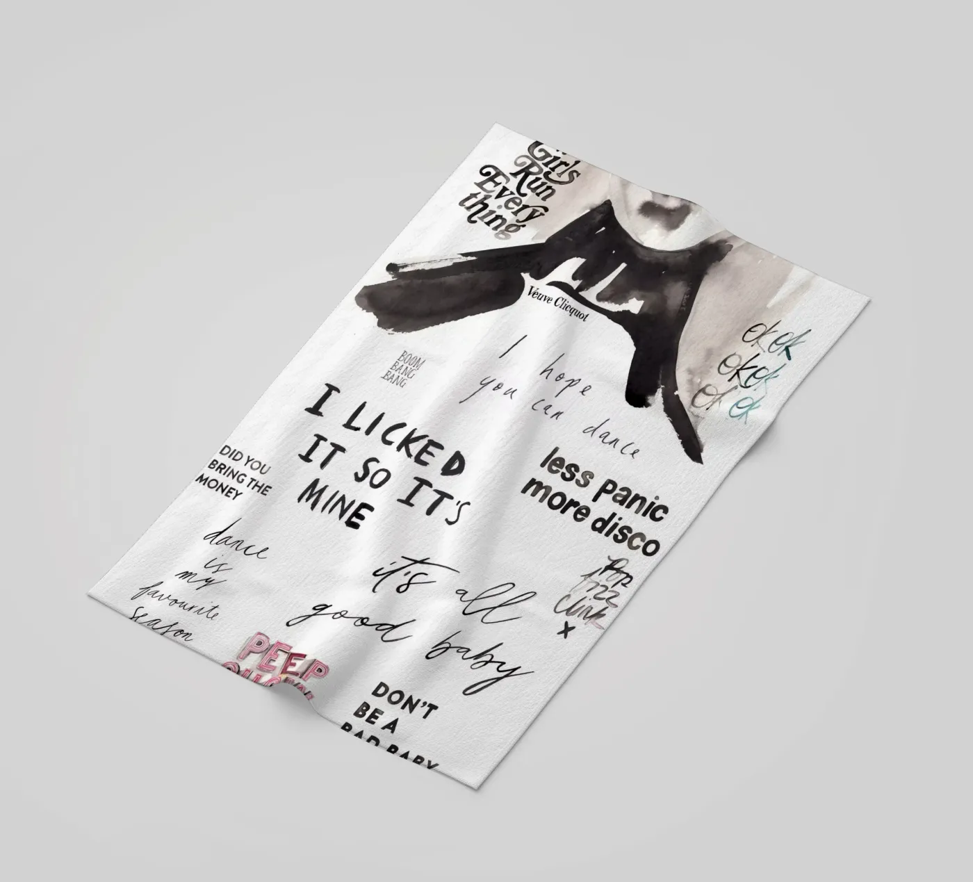 Push Play Repeat serviette de plage de Victoria Verbaan