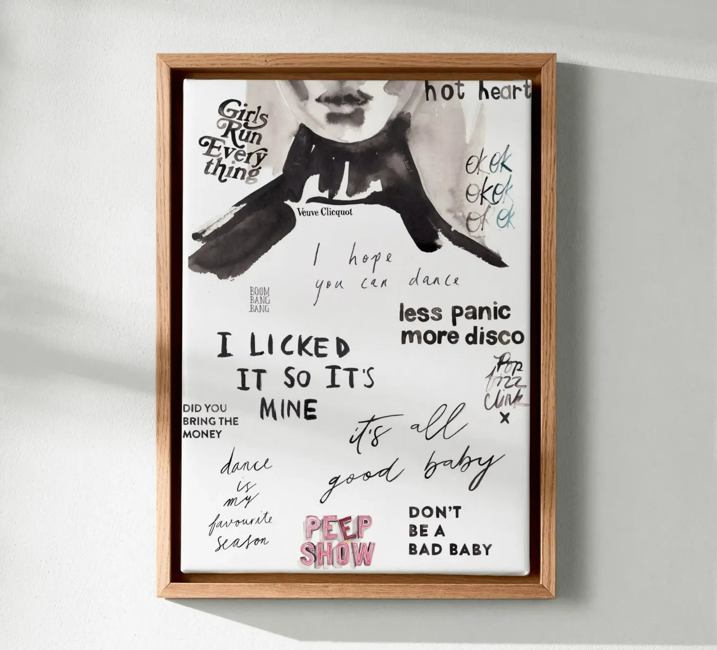 Push Play Repeat canvas by Victoria Verbaan