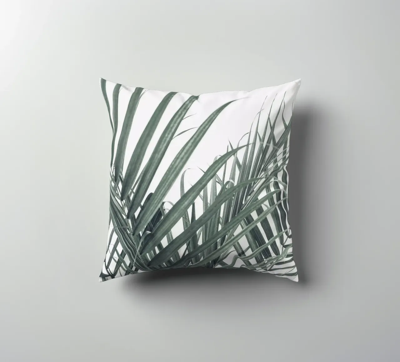 Arte delle foglie di palma - Design della natura tropicale cuscino da Whole©