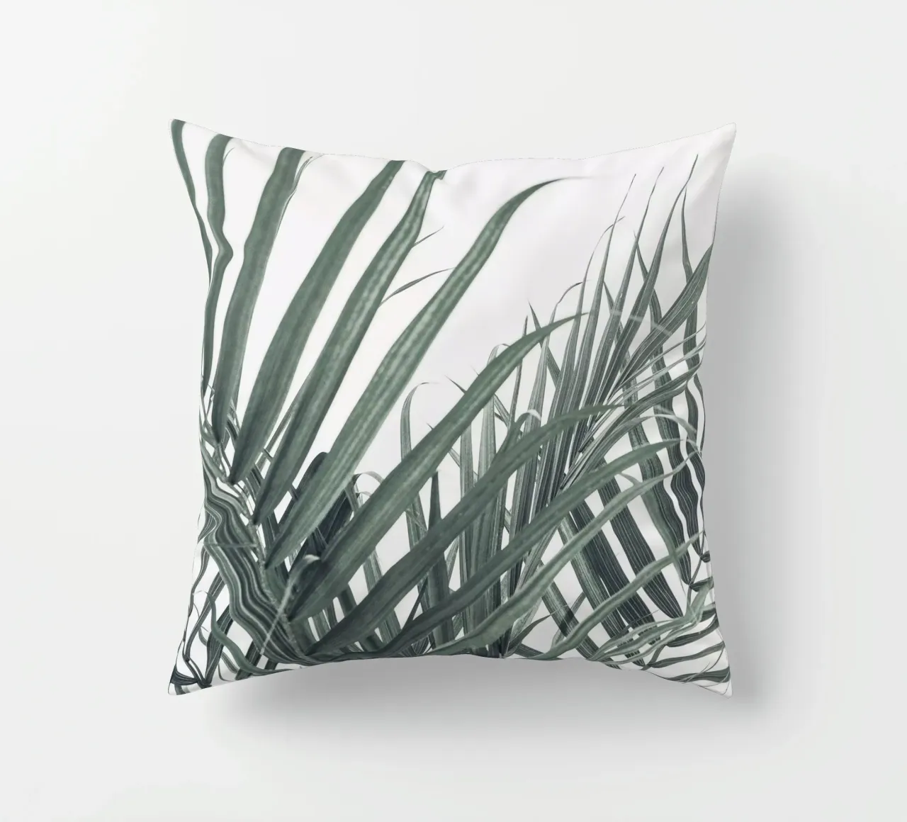 Arte delle foglie di palma - Design della natura tropicale cuscino da Whole©