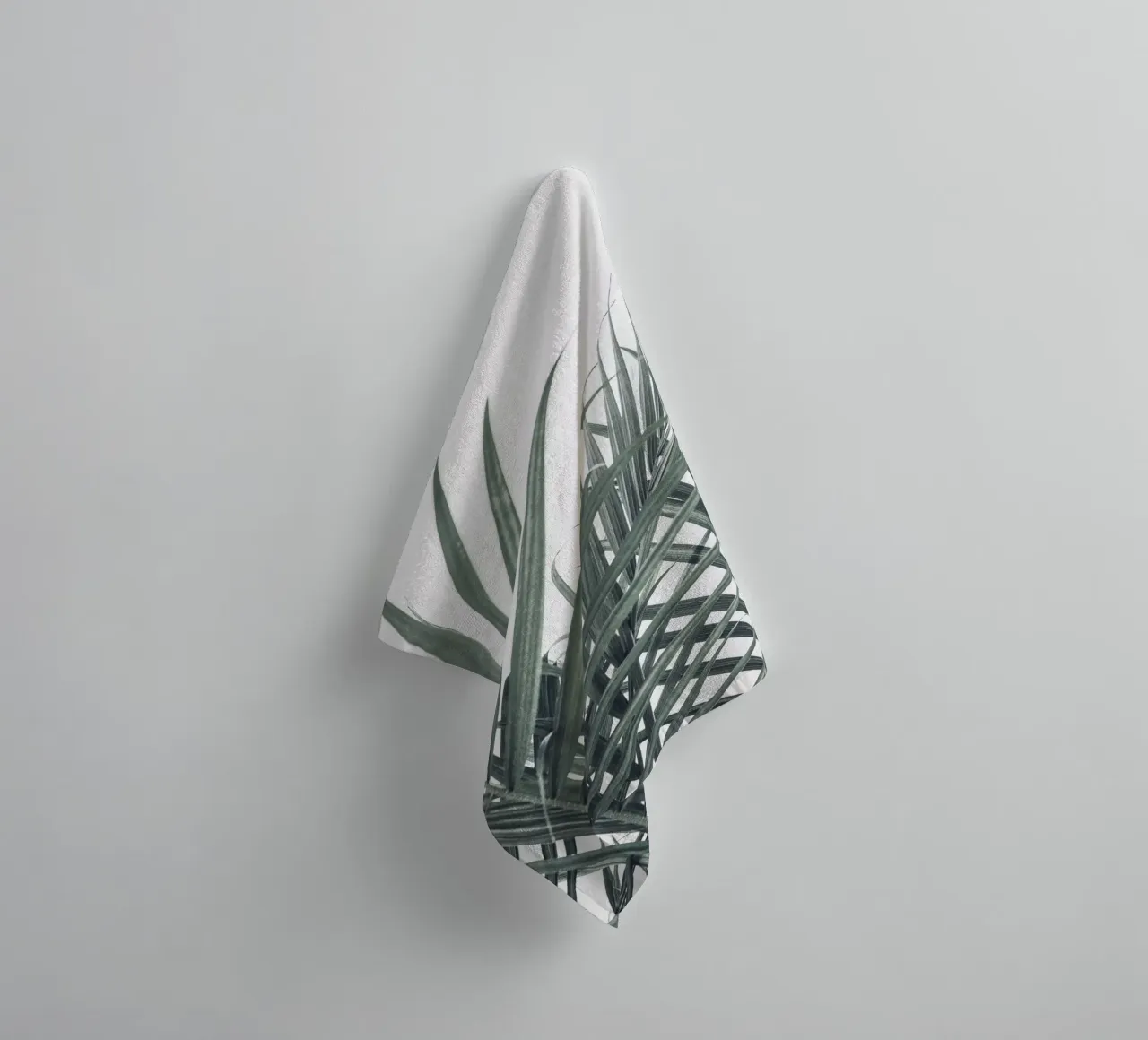 Arte delle foglie di palma - Design della natura tropicale asciugamano da bagno da Whole©