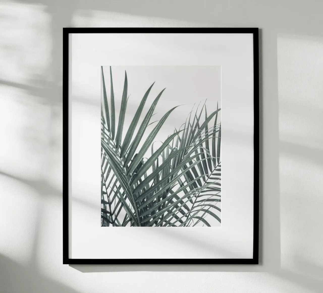 Palmenblätter Kunst – Tropisches Naturdesign Poster von Whole©