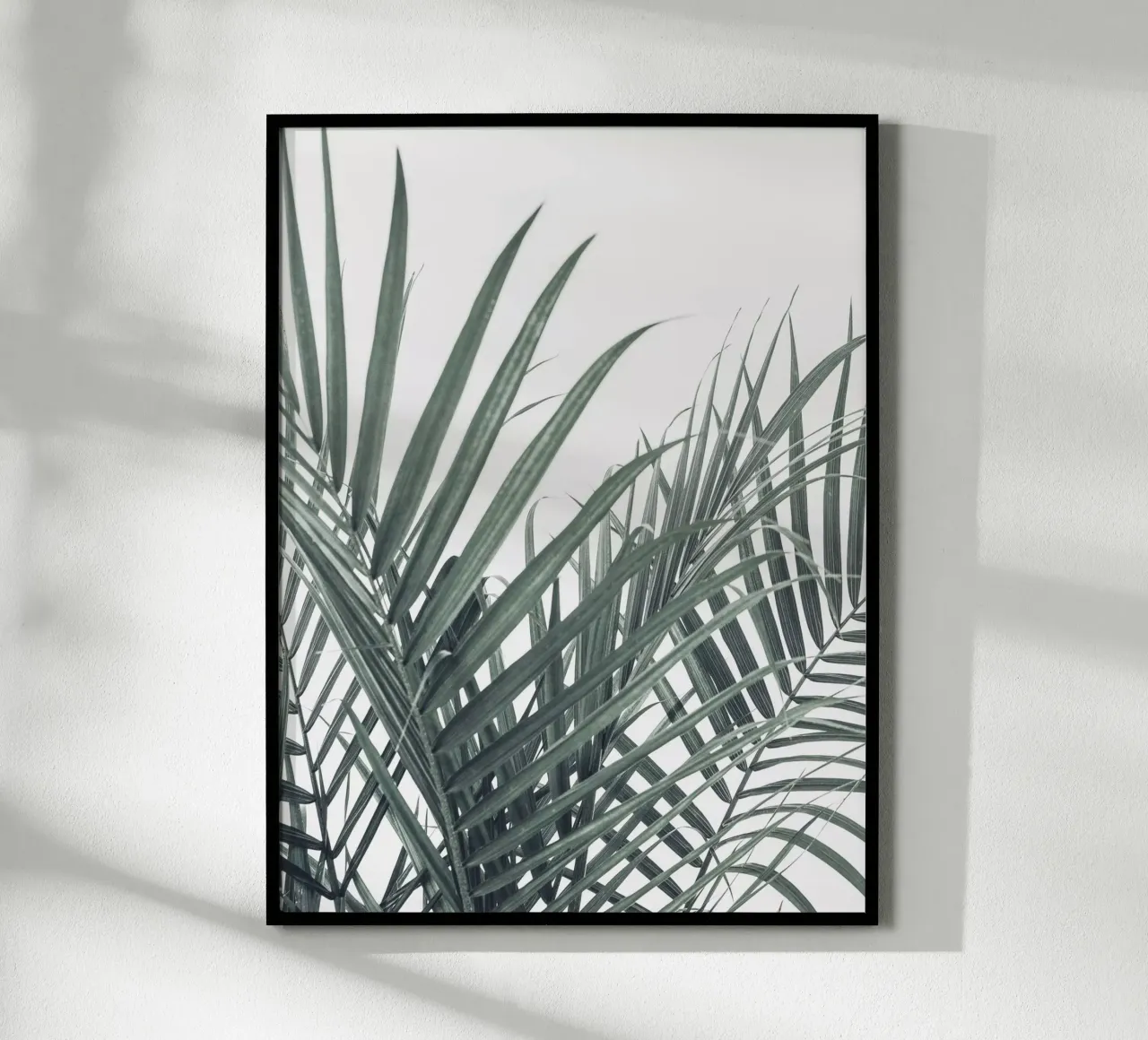 Palmenblätter Kunst – Tropisches Naturdesign Poster von Whole©