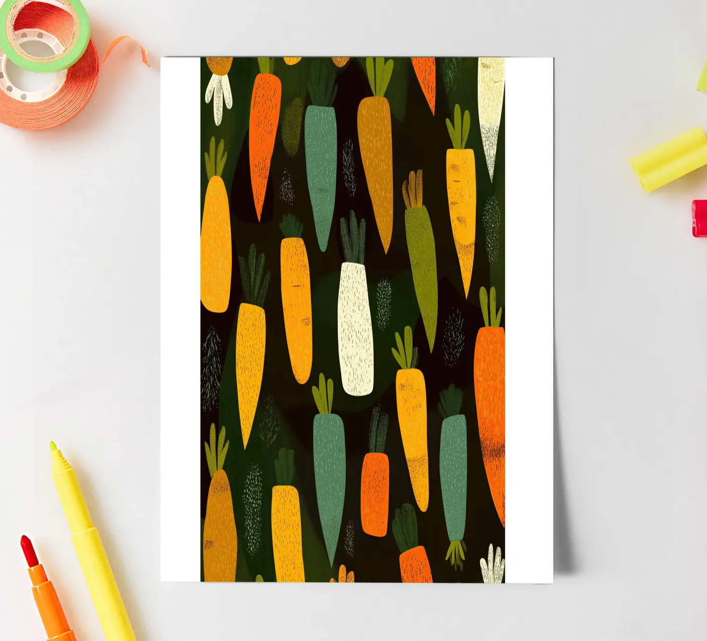 Carrots Everywhere! sticker sheet by Kiara
