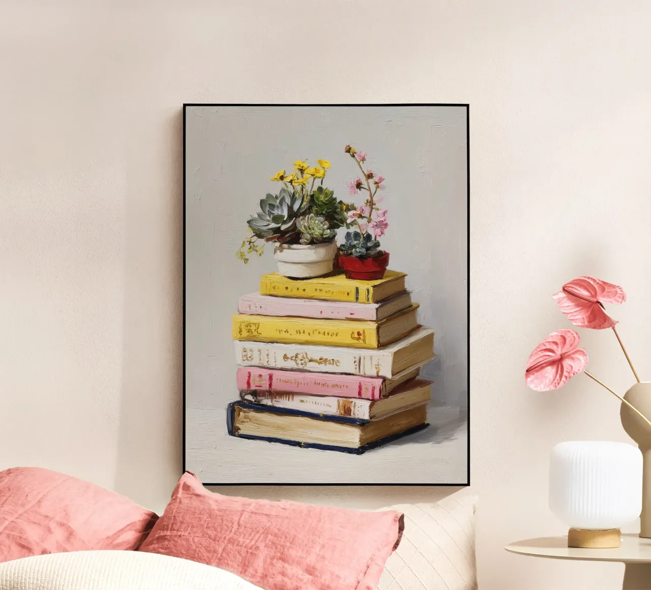 Books and Plants plexiglass da IamHomeDesigns