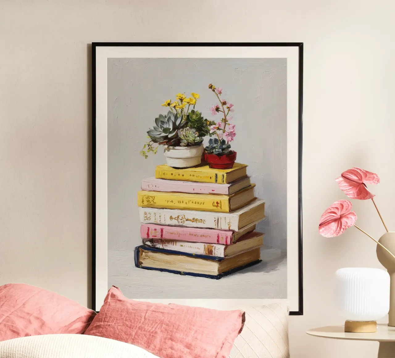 Books and Plants poster by IamHomeDesigns