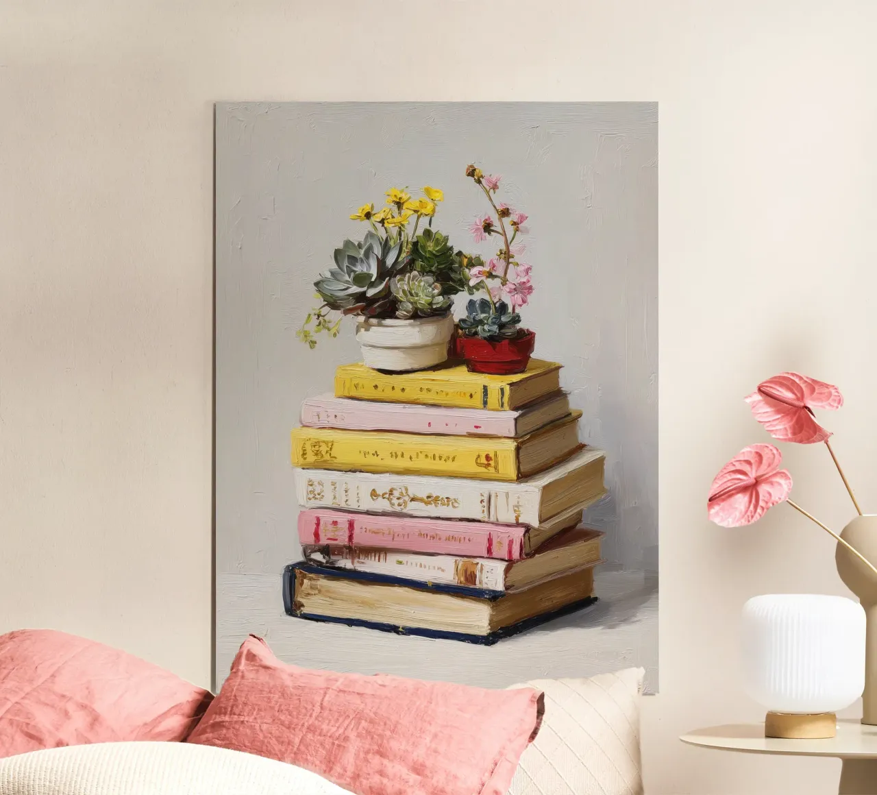 Books and Plants poster by IamHomeDesigns