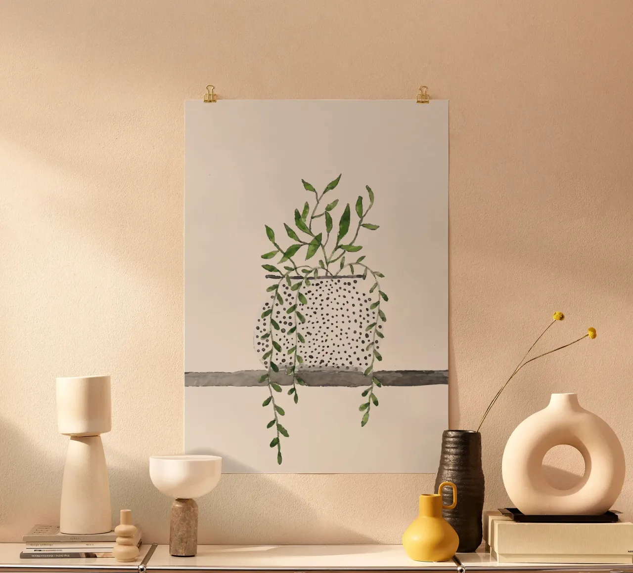 Minimal Stem Bloom poster da andreas12
