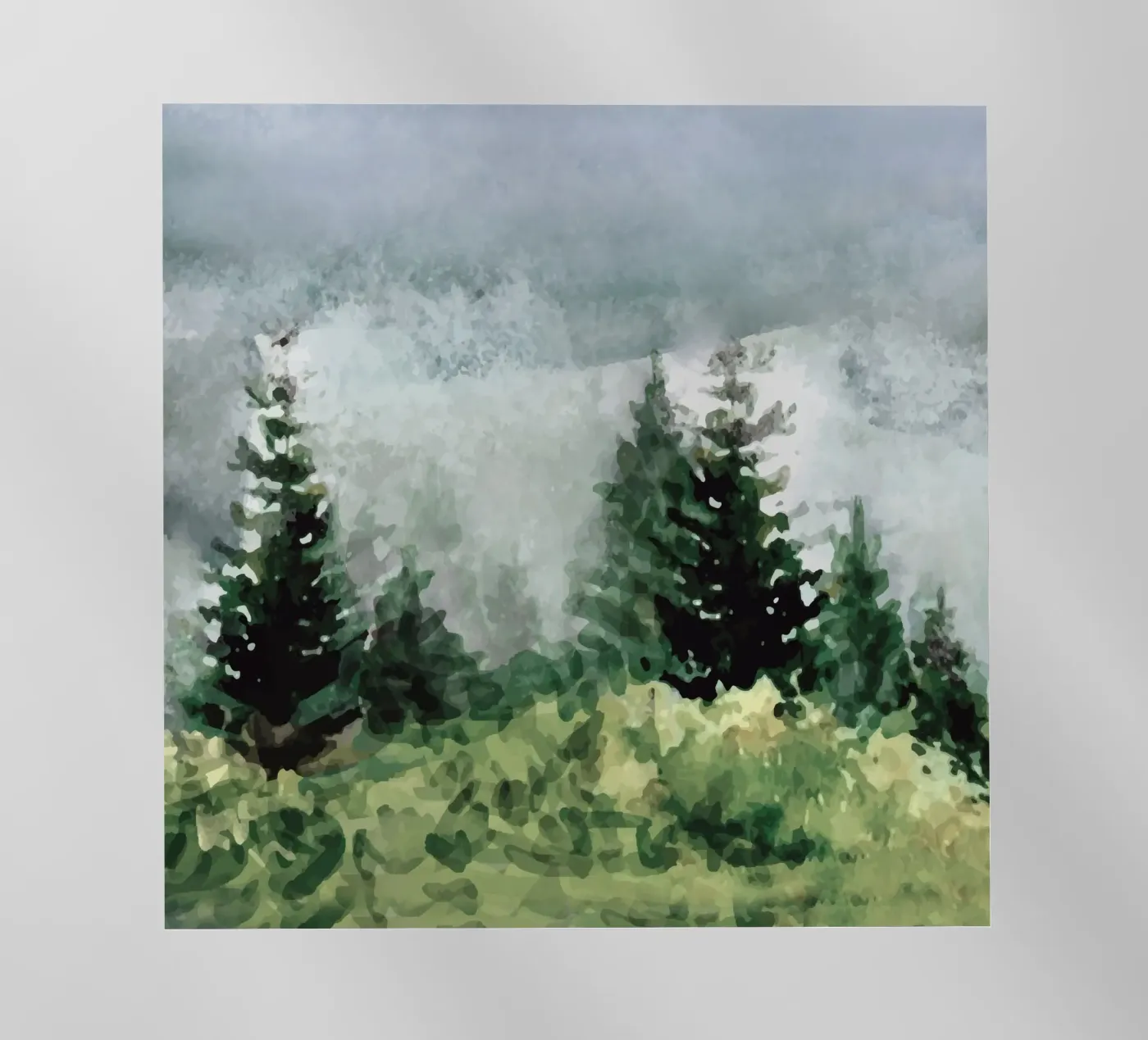 Pine Trees backlit folie van andreas12