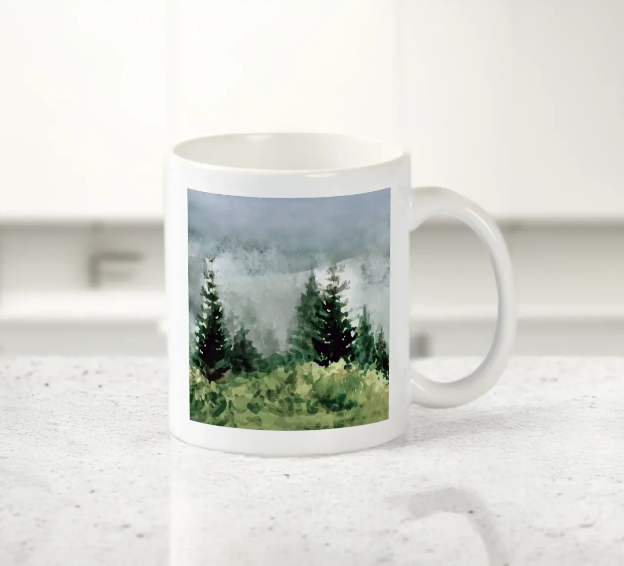 Pine Trees ceramic mug by andreas12