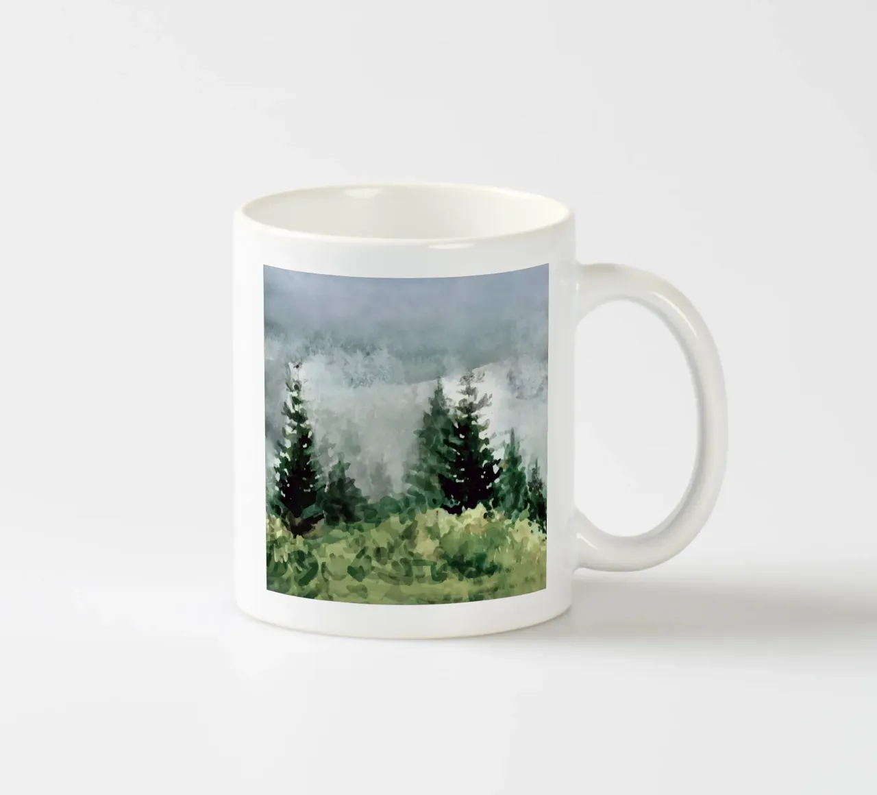 Pine Trees ceramic mug by andreas12