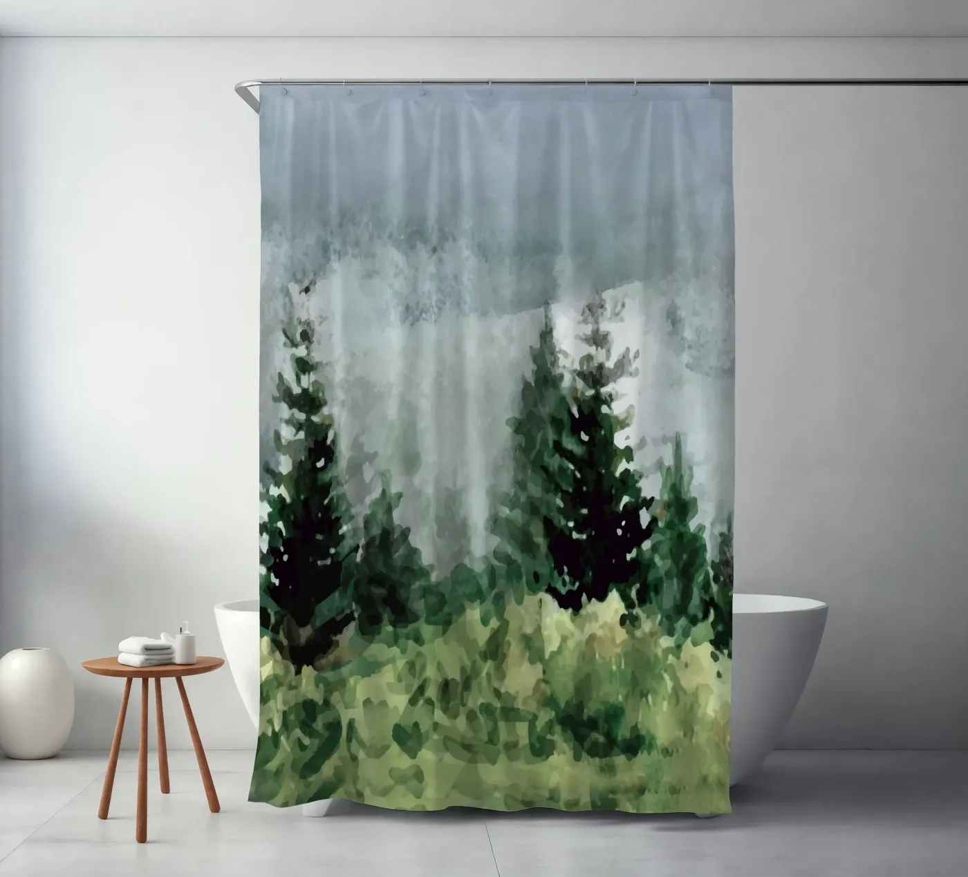 Pine Trees Duschvorhang von andreas12