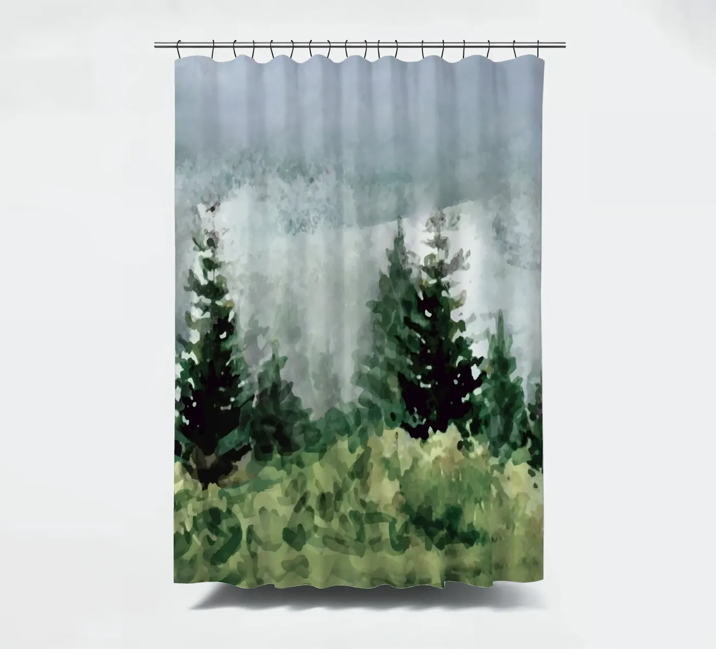 Pine Trees Duschvorhang von andreas12