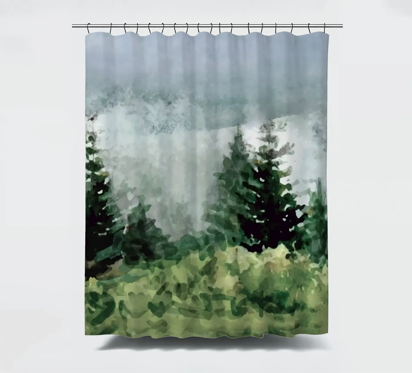 Pine Trees Duschvorhang von andreas12