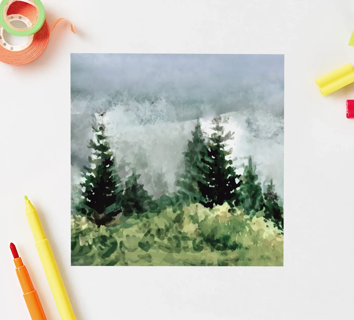 Pine Trees sticker by andreas12