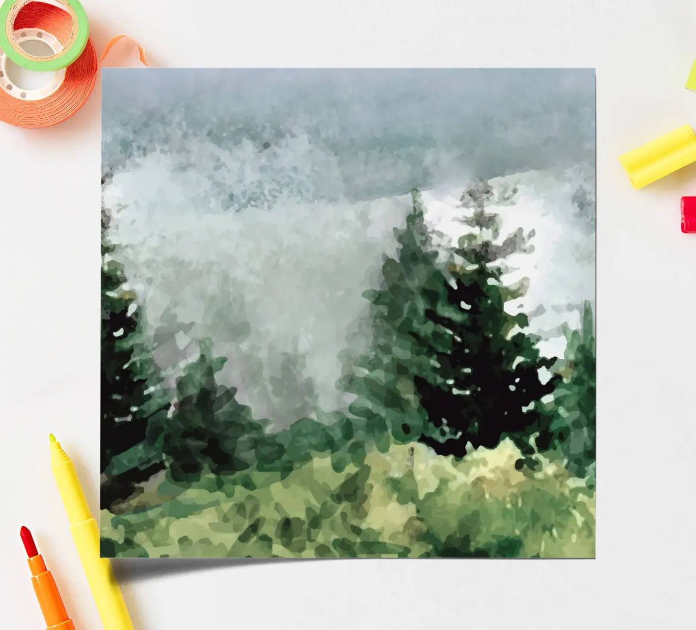 Pine Trees sticker sheet by andreas12