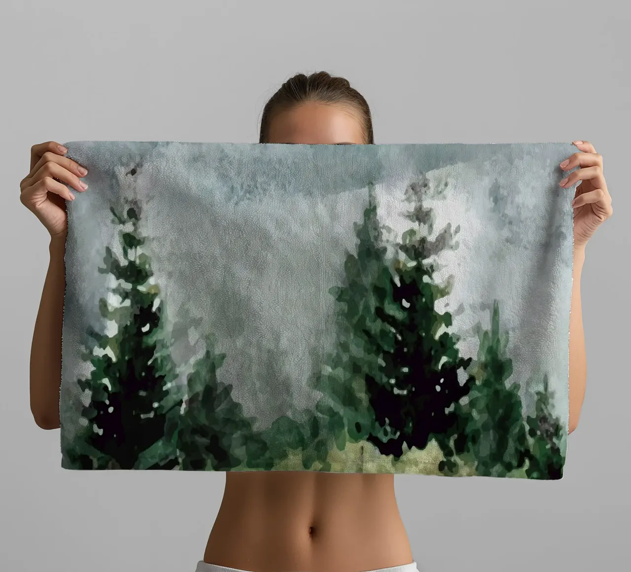 Pine Trees badhanddoek van andreas12