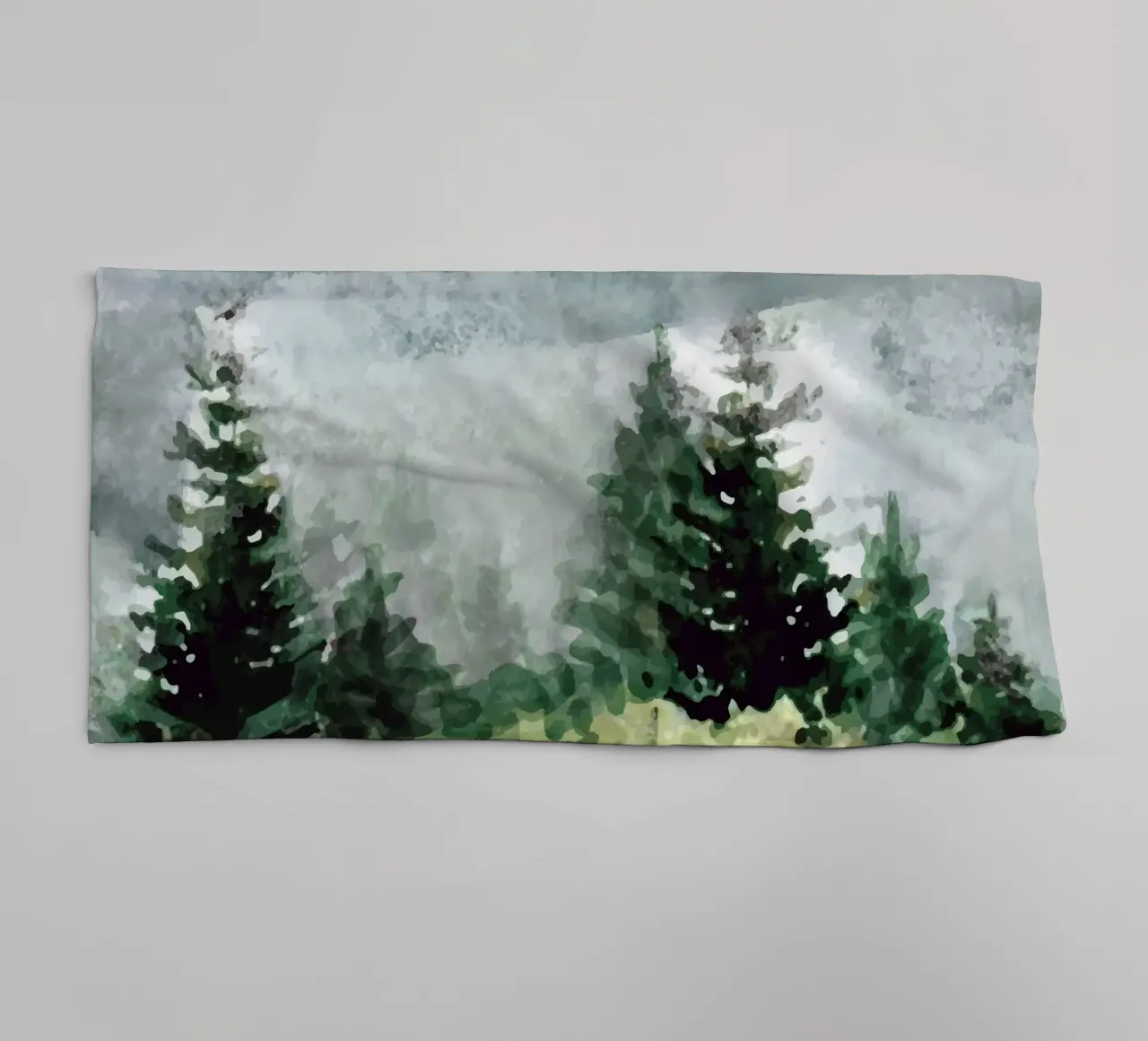 Pine Trees badhanddoek van andreas12