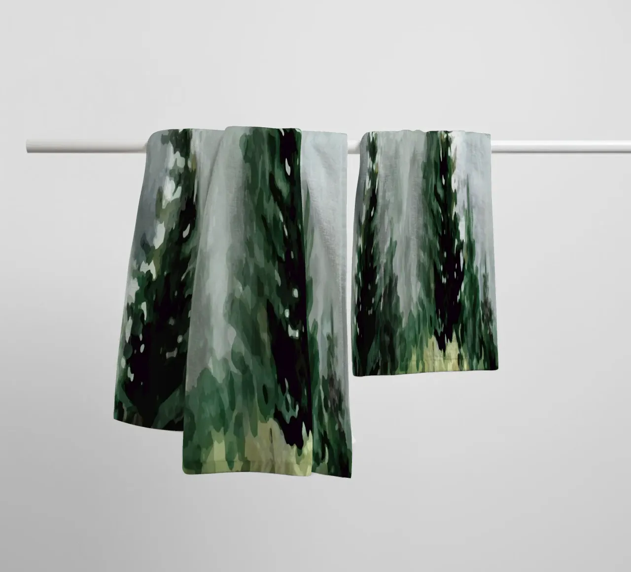 Pine Trees badhanddoek van andreas12