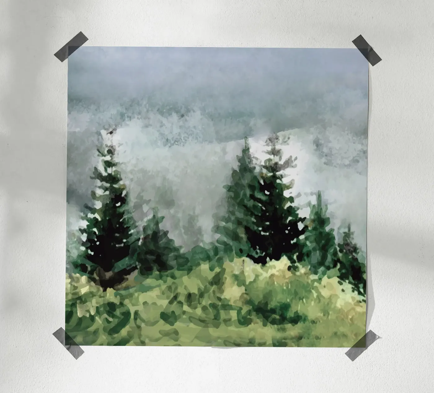 Pine Trees poster by andreas12