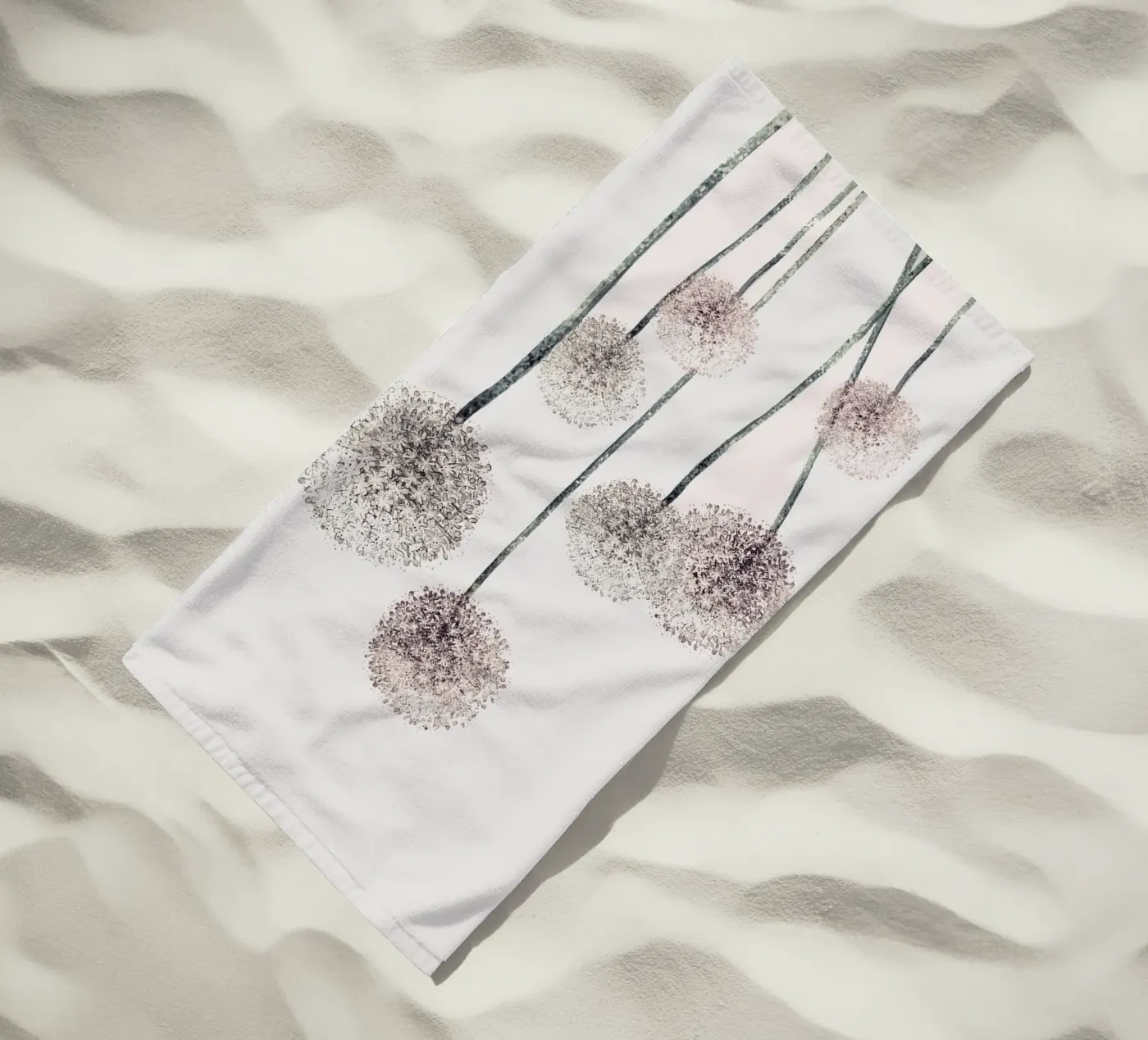Dandelions beach towel by andreas12