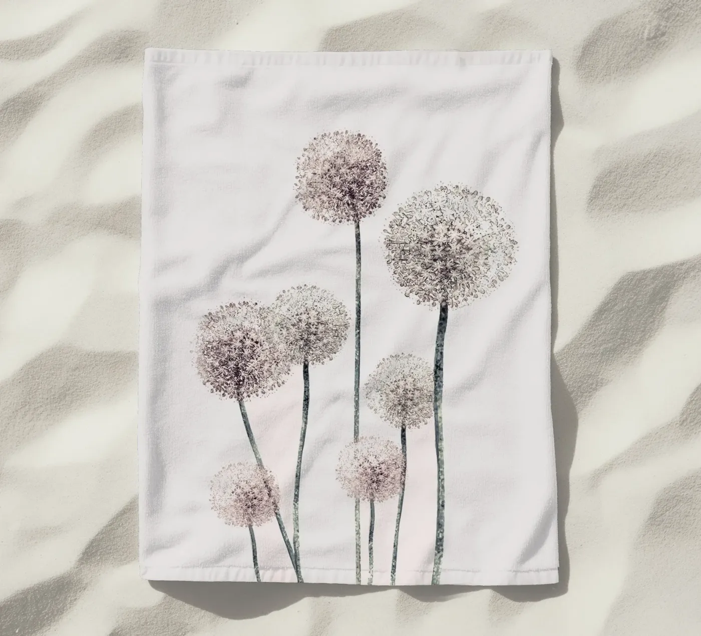 Dandelions beach towel by andreas12