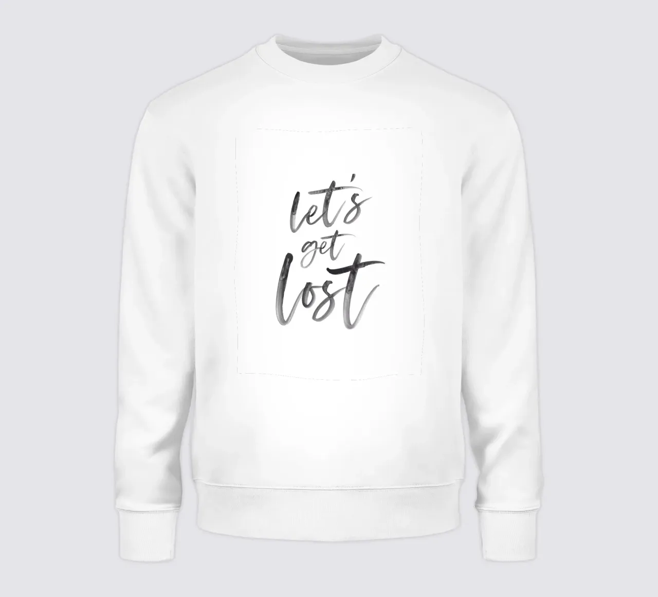 Let's Get Lost - Tipografia d'avventura felpa da Whole©