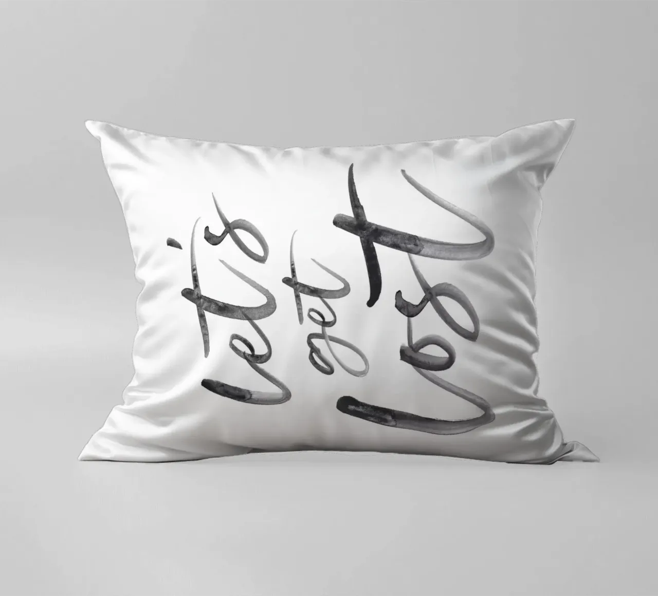 Let's Get Lost - Adventure Typography decorative cushion by Whole©