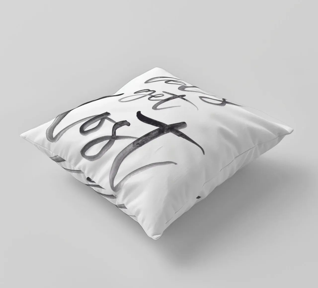 Let's Get Lost - Adventure Typography decorative cushion by Whole©