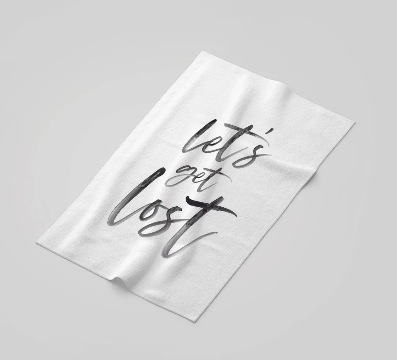 Let's Get Lost - Tipografia d'avventura telo mare da Whole©