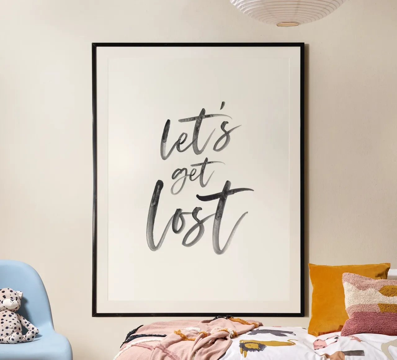 Let's Get Lost - Adventure Typography poster by Whole©