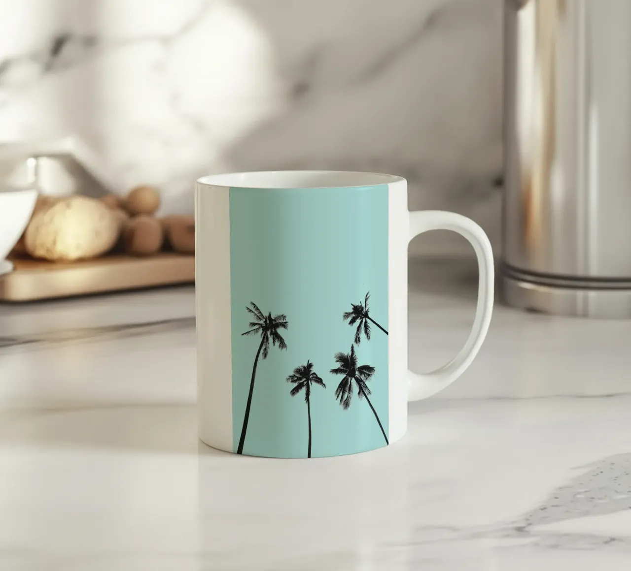 Palm trees ceramic mug by andreas12