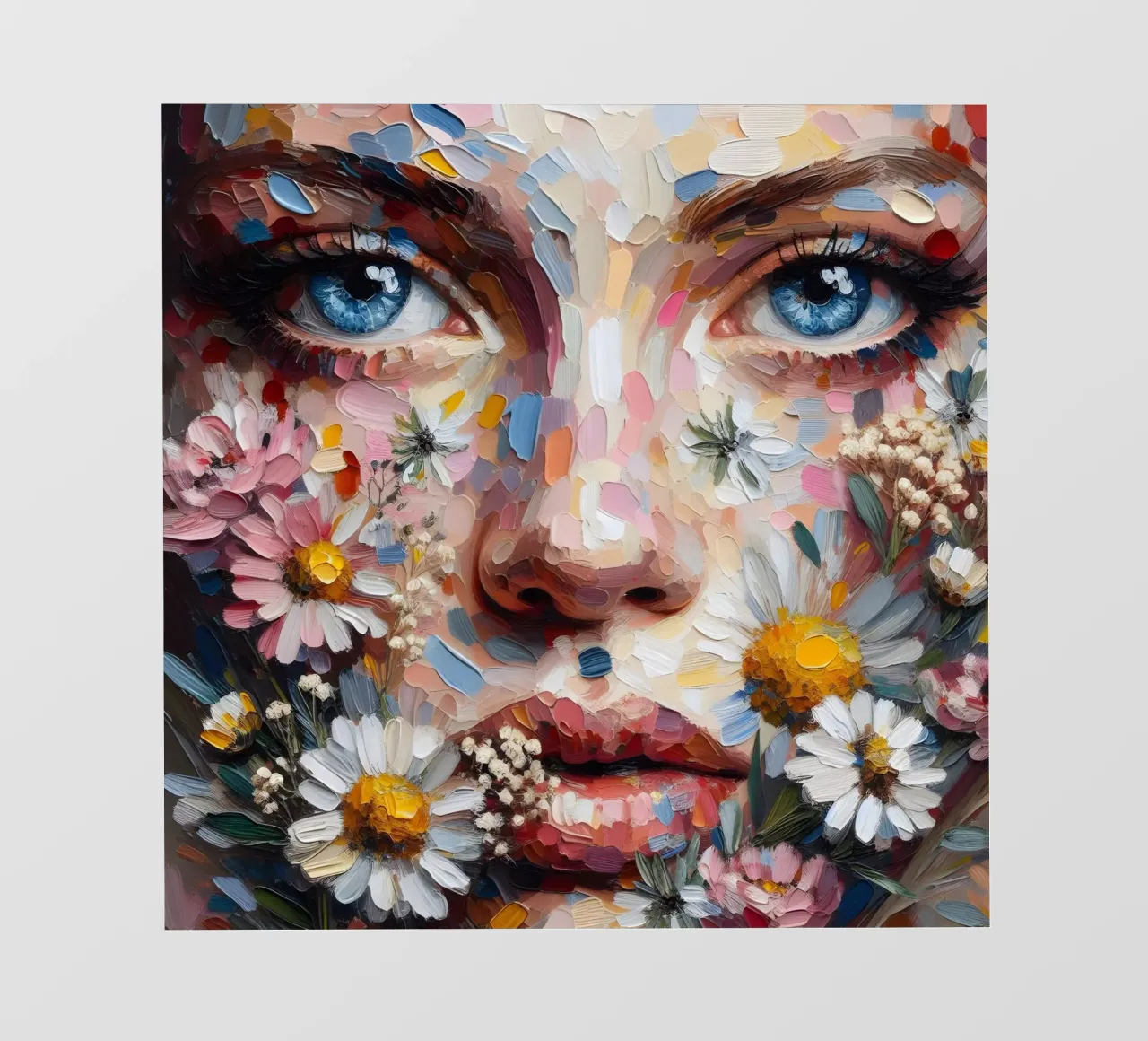 WILDFLOWERS PORTRAIT PAINTING photo wallpaper by ARTOMATIC