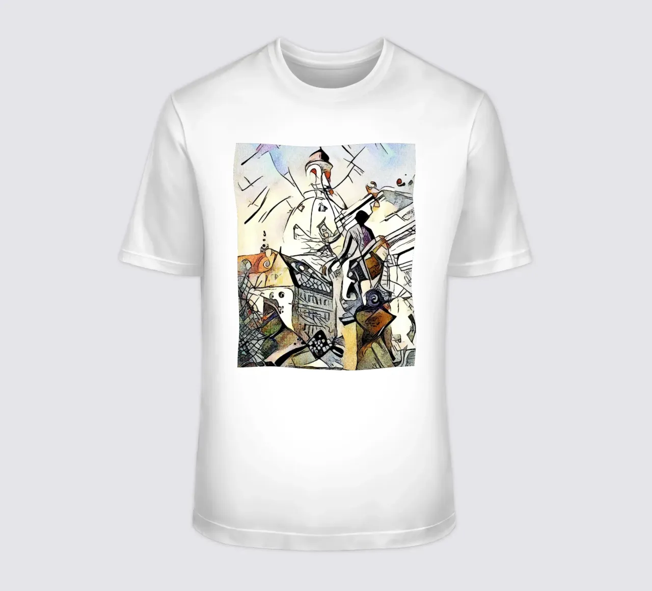 Kandinsky trifft Dresden, Motiv 1 T-Shirt von ZAMART