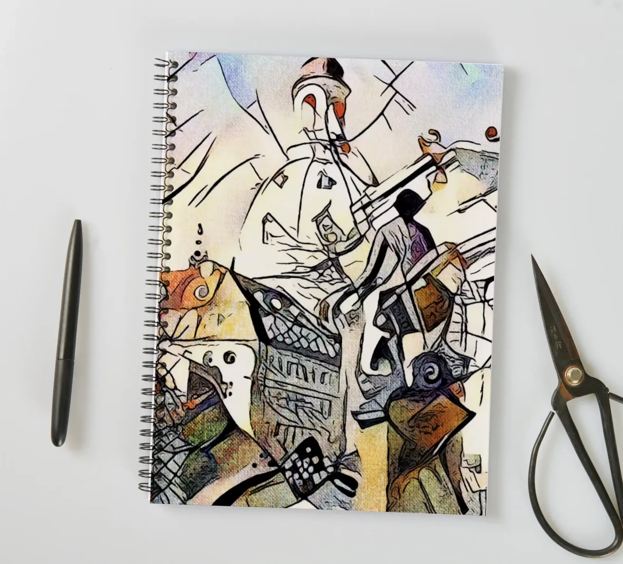 Kandinsky meets Dresden, motif 1 spiral notebook by ZAMART