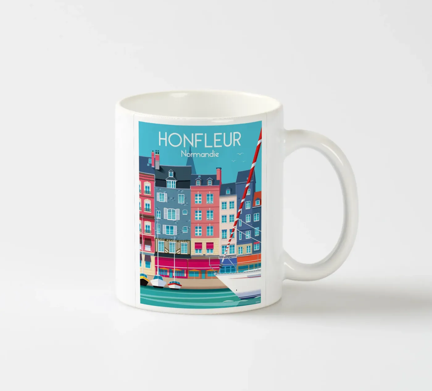 Honfleur ceramic mug by Raphaël Delerue