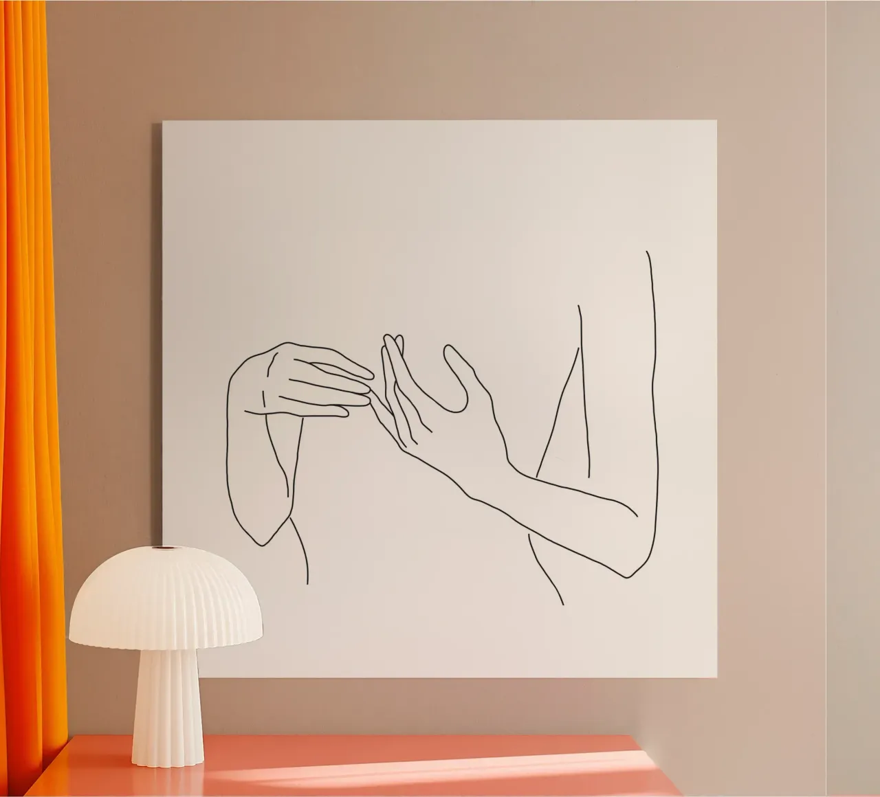 Line Hands acryl van andreas12