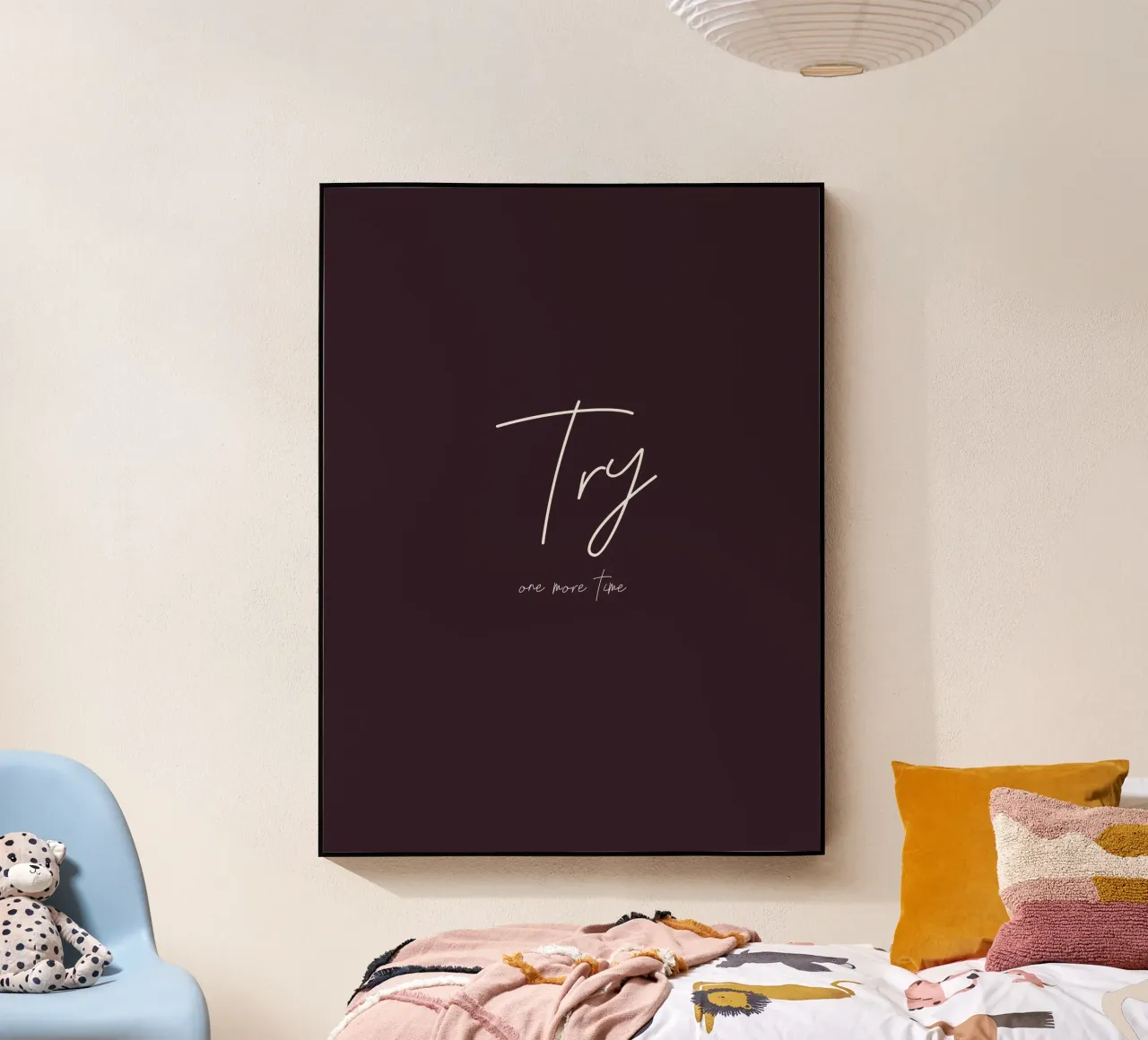 Try One More Time acrylic glass by Between Lines