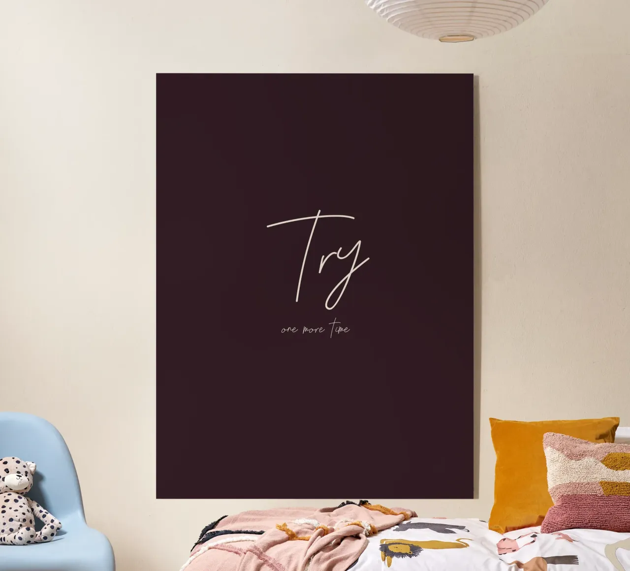 Try One More Time acrylic glass by Between Lines