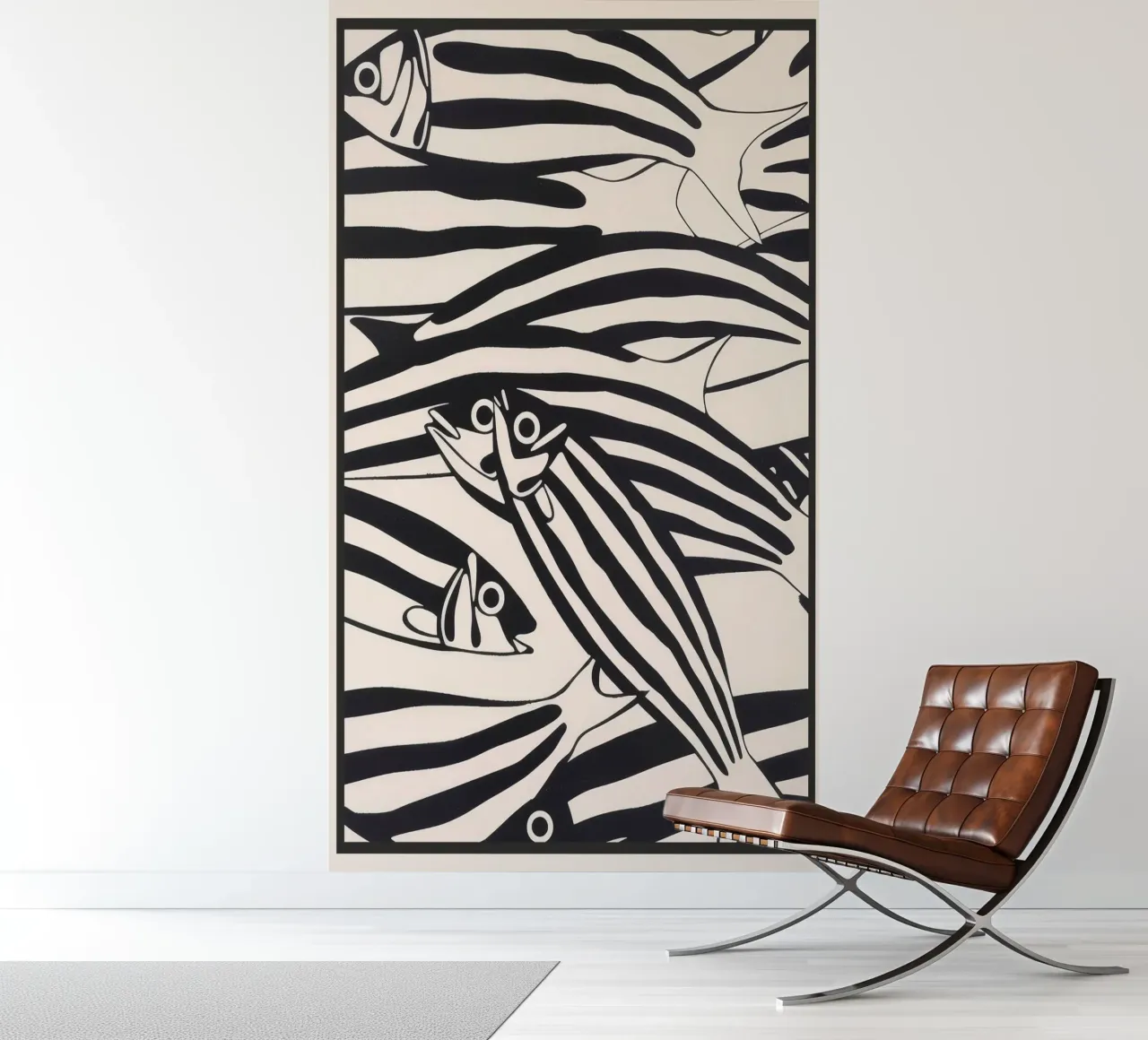 Abstract Fish Pattern fotobehang van andreas12