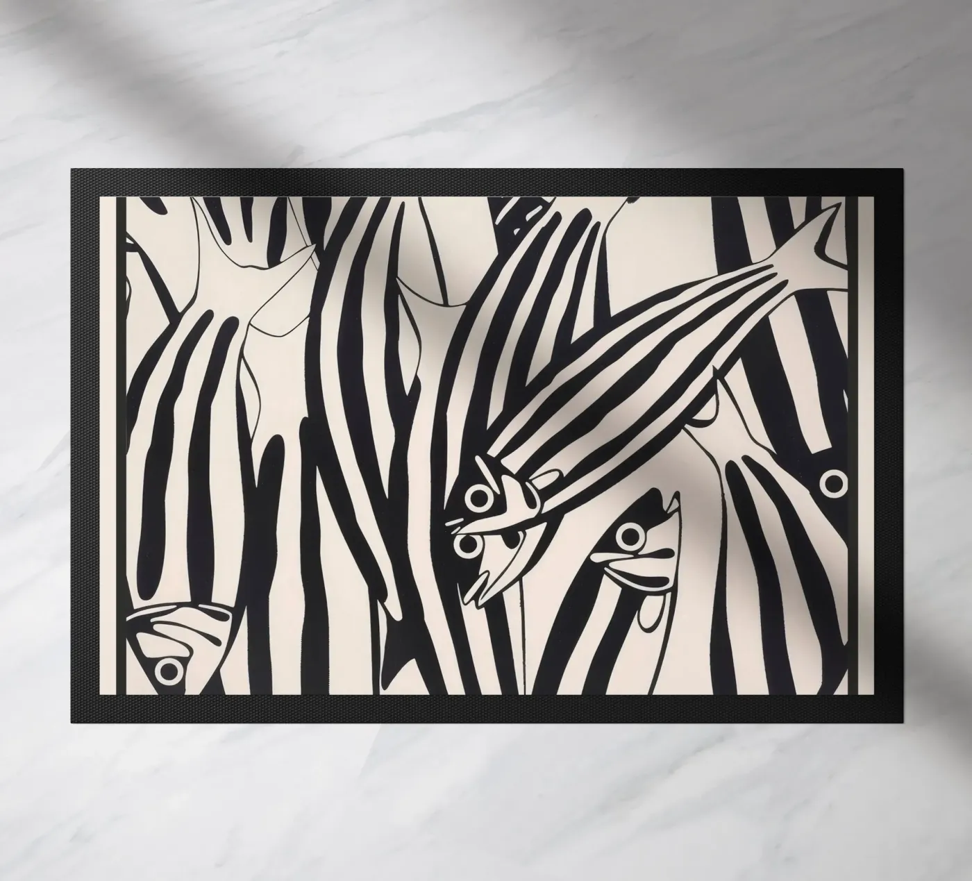 Abstract Fish Pattern paillasson de andreas12