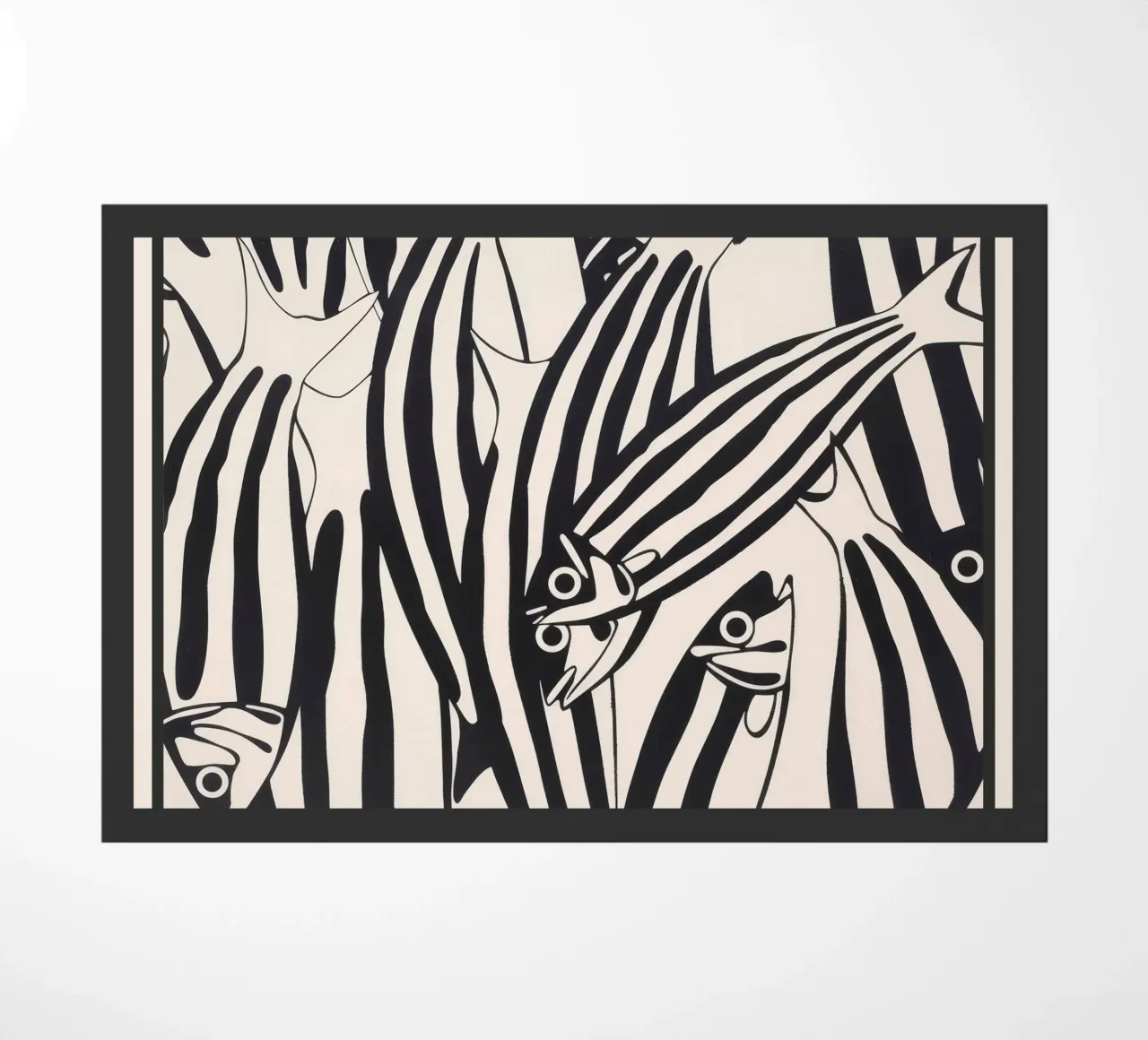 Abstract Fish Pattern paillasson de andreas12