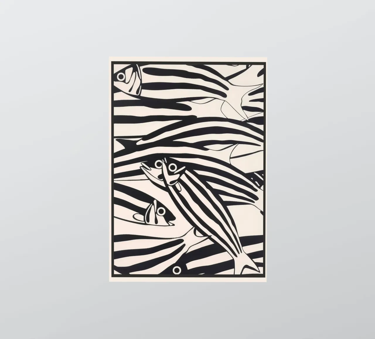 Abstract Fish Pattern sticker by andreas12