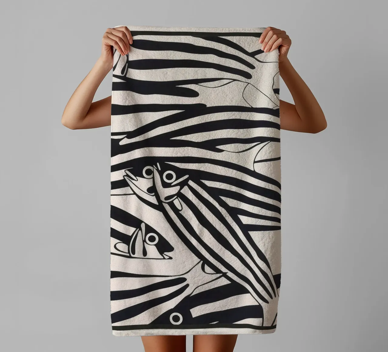Abstract Fish Pattern towel by andreas12