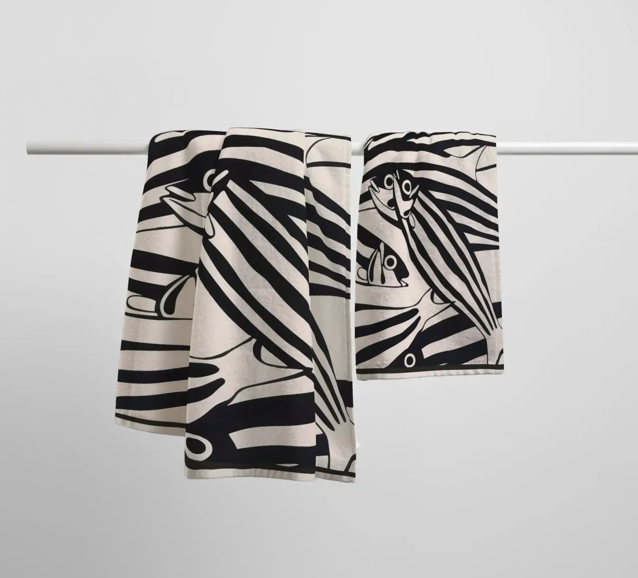 Abstract Fish Pattern towel by andreas12