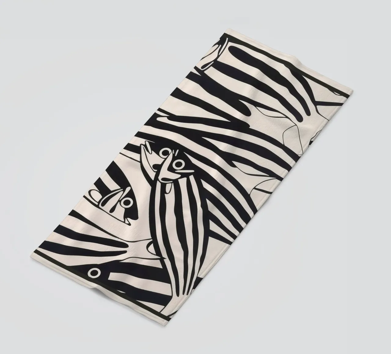 Abstract Fish Pattern beach towel by andreas12