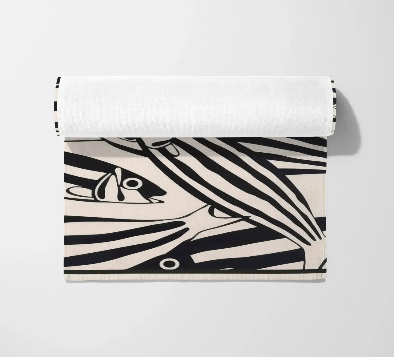 Abstract Fish Pattern beach towel by andreas12